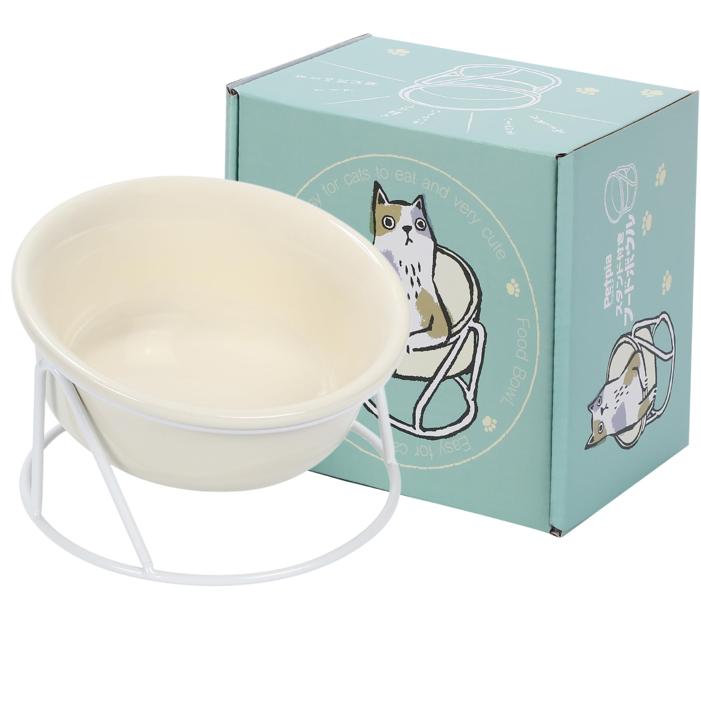 Amazon | 【獣医師監修】Petpia 猫 皿 餌皿 食器 水飲み皿 フード